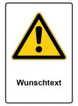 Warnzeichen Piktogramm & Text deutsch