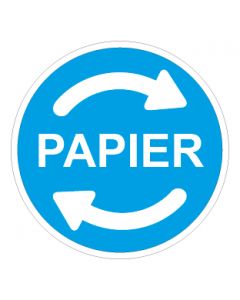 Recycling Wertstoff Mülltrennung Symbol Papier · Aufkleber | Schild | Magnetschild