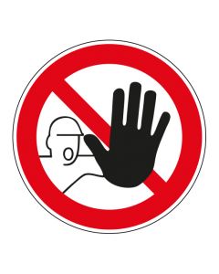 Verbotszeichen Zutritt für Unbefugte verboten · Aufkleber | Schild | Magnetschild | Aufkleber stark haftend | Aluminiumschild selbstklebend | Fußbodenaufkleber