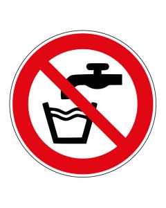 Verbotszeichen Kein Trinkwasser · ISO_7010_P005 · Aufkleber | Schild | Magnetschild | Aufkleber stark haftend | Aluminiumschild selbstklebend | Fußbodenaufkleber
