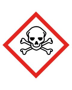 GHS Gefahrensymbol · Aufkleber | Schild | Magnetschild · Totenkopf mit gekreuzten Knochen, akute Toxizität