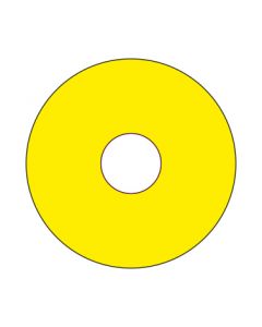 Kennzeichnung Emergency STOP rund | gelb · blanko