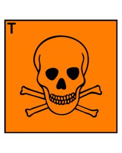 Gefahrstoffzeichen giftig Hazard_T · Aufkleber | Schild | Magnetschild | Aufkleber stark haftend | Aluminiumschild selbstklebend | Fußbodenaufkleber