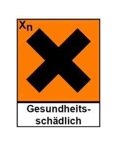Gefahrstoffzeichen · Aufkleber | Schild | Magnetschild · gesundheitsschädlich Hazard_X (Piktogramm+Text)