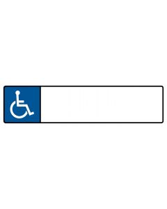 Behinderten Kennzeichenschild zum Selbstbeschriften