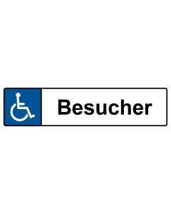 Behinderten Kennzeichenschild Besucher · Aufkleber | Schild | Magnetschild