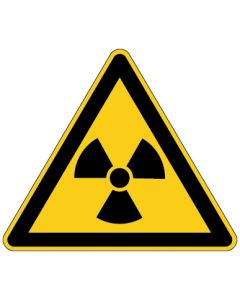 Warnzeichen Warnung vor radioaktiven Stoffen · Aufkleber | Schild | Magnetschild | Aufkleber stark haftend | Aluminiumschild selbstklebend | Fußbodenaufkleber