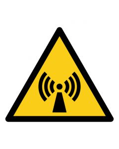 Warnzeichen Warnung vor nicht ionisierender Strahlung · ISO 7010 W005 · Aufkleber | Schild | Magnetschild | Aufkleber stark haftend | Aluminiumschild selbstklebend | Fußbodenaufkleber