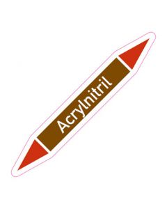 Rohrleitungskennzeichnung Acrylnitril · Aufkleber | Schild · Rohrkennzeichnung