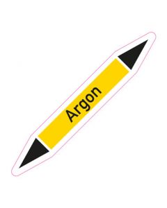 Rohrleitungskennzeichnung Argon