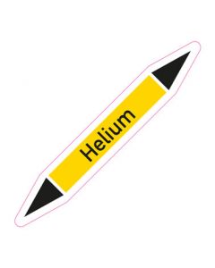 Rohrleitungskennzeichnung Helium · Aufkleber | Schild · Rohrkennzeichnung