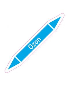 Rohrleitungskennzeichnung Ozon · Aufkleber | Schild · Rohrkennzeichnung