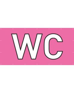 PVC Plane · Banner WC | rosa