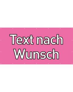 PVC Plane · Banner Wunschtext | rosa