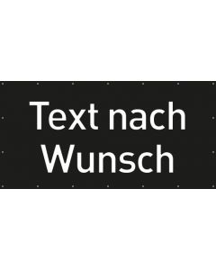 PVC Plane · Banner Wunschtext | schwarz