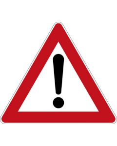 Verkehrszeichen Gefahrzeichen Gefahrstelle · Zeichen 101  | Aufkleber · Schild · Magnetschild