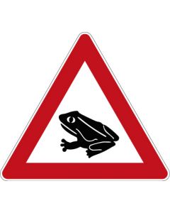 Verkehrszeichen Gefahrzeichen Amphibienwanderung · Zeichen 101-14  | Aufkleber · Schild · Magnetschild