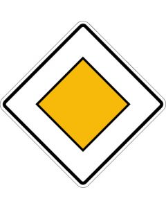 Verkehrszeichen Richtzeichen Vorfahrtstraße · Zeichen 306  | Aufkleber · Schild · Magnetschild