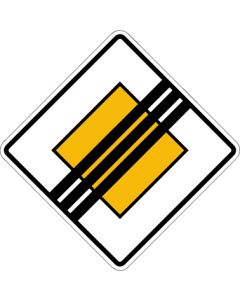 Verkehrszeichen Richtzeichen Ende der Vorfahrtstraße · Zeichen 307  | Aufkleber · Schild · Magnetschild