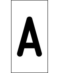 Einzelbuchstabe A | schwarz · weiß | Aufkleber · Magnetschild · Aluminium-Schild