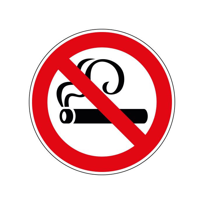 10 Aufkleber 10cm rund Sticker Rauchen Verboten Nichtraucher Rauchverbot Schild