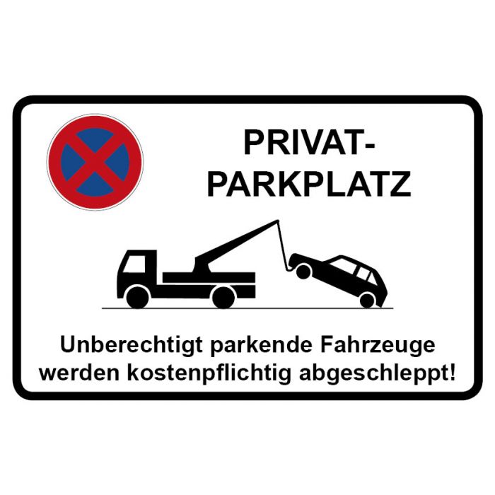 P-Kunden Schild in verschiedenen Ausführungen 150x250mm Privatparkplatz 