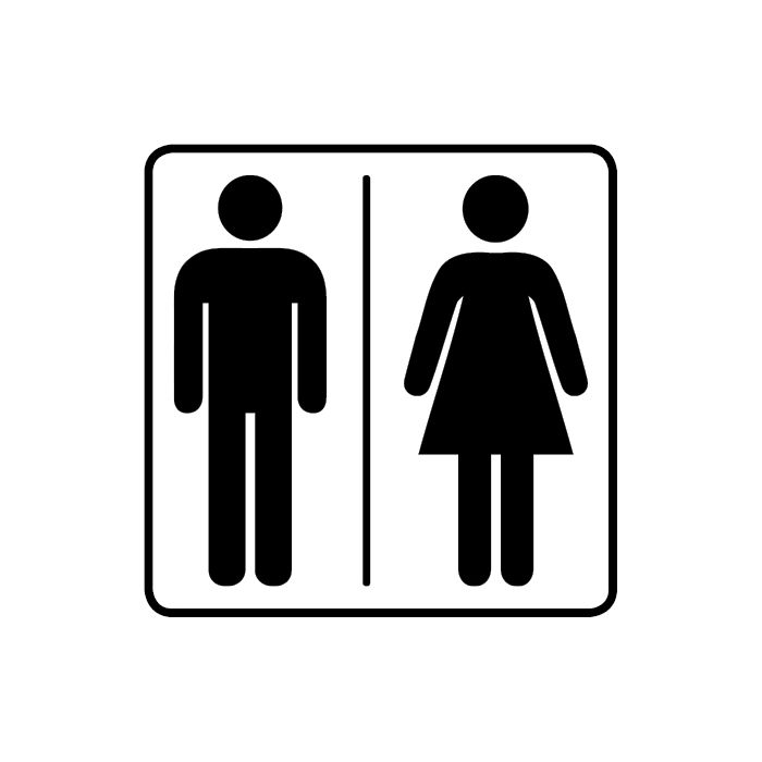 WC WC Toiletten Schild Schilder Aufkleber Herren 3 Motive Damen 