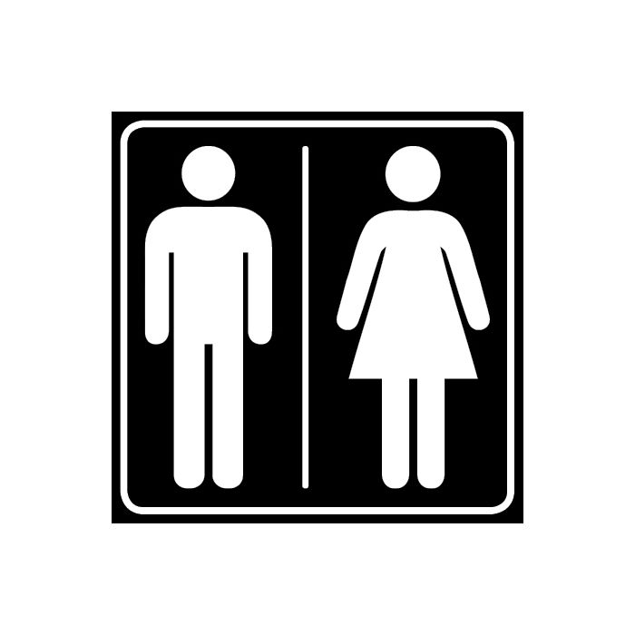 Hinweisschild, WC Toilette Damen Frauen Schild oder Klebeschild AUSVERKAUF! 